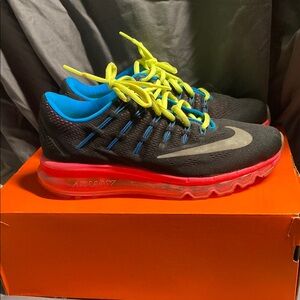 Nike Air Max Black Sneakers with Neon Accents